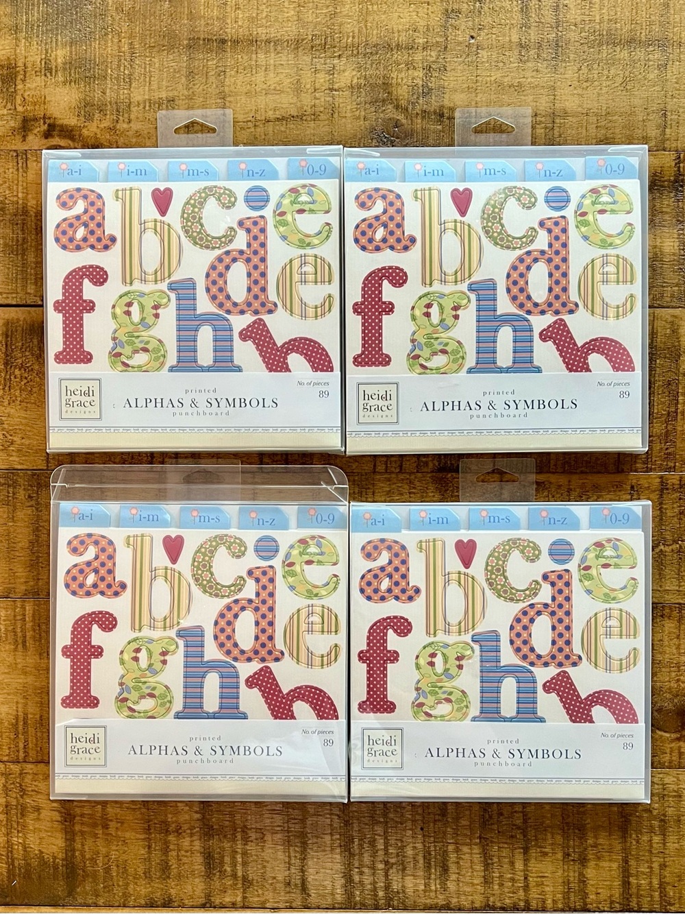Fiskars heidi & grace letters and symbols punch outs crafts scrapbooks cards